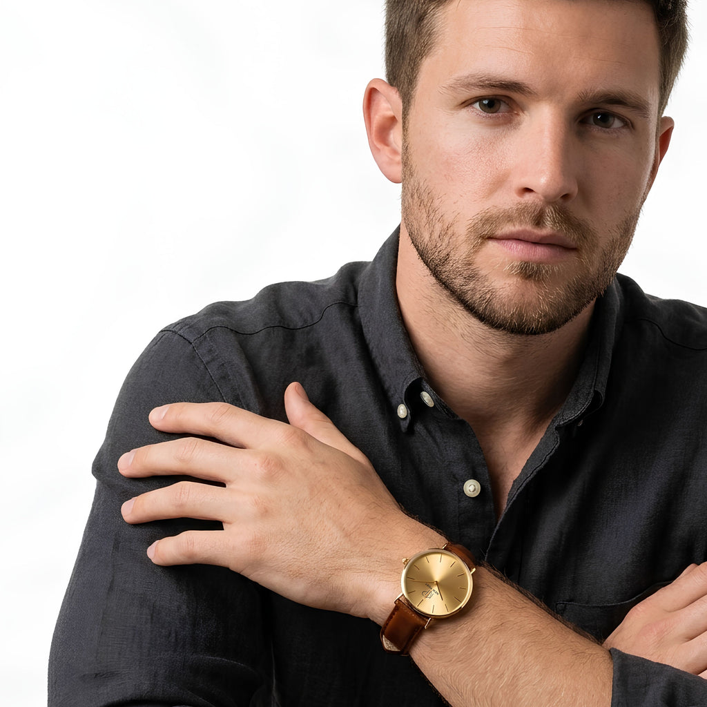 Relógio Wall Street Full Gold 32mm