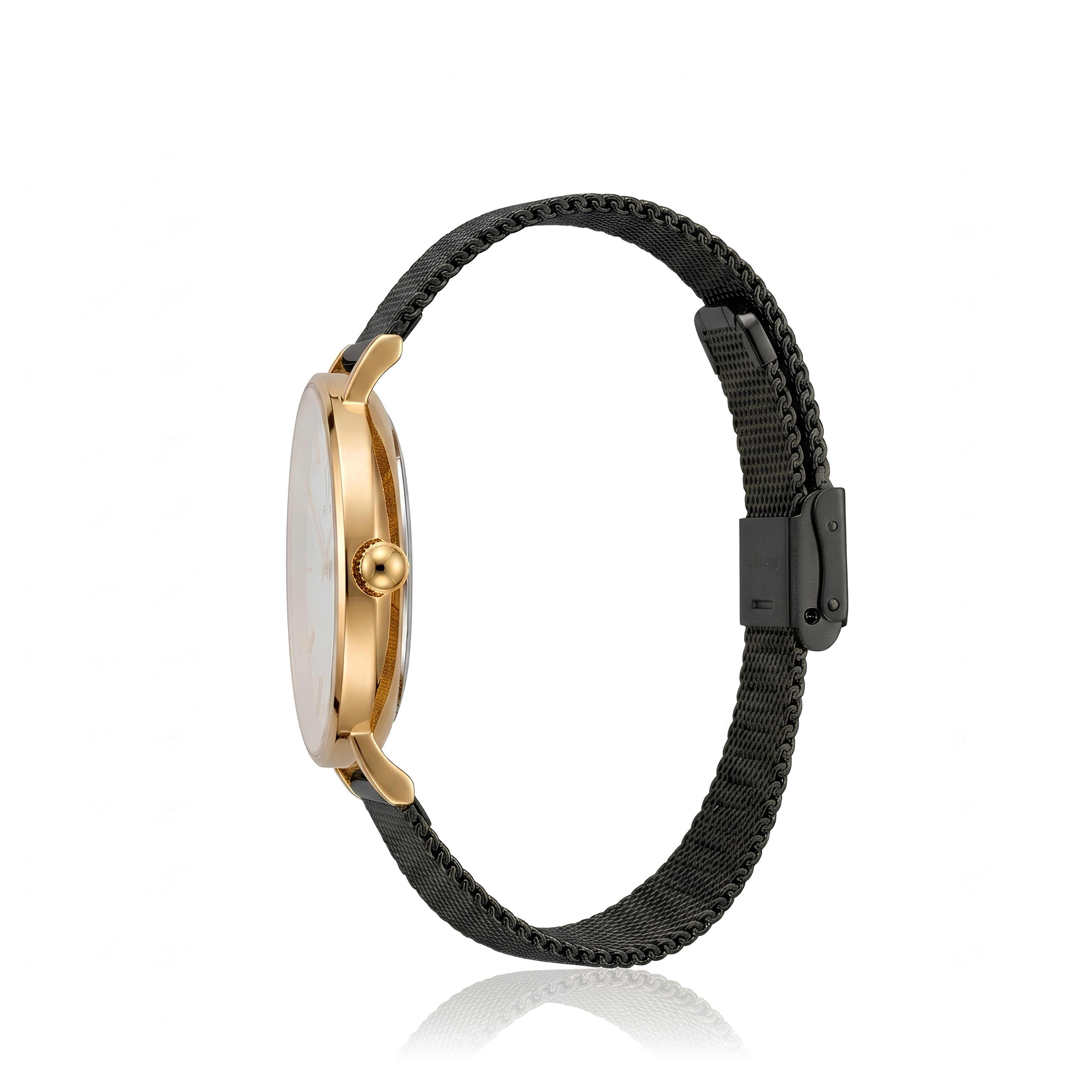 Relógio Madeleine Black Gold 32mm