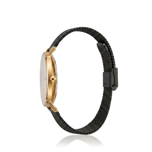 Relógio Madeleine Black Gold 32mm