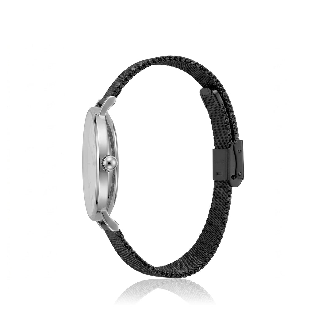 Relógio Monalisa Black Silver 32mm