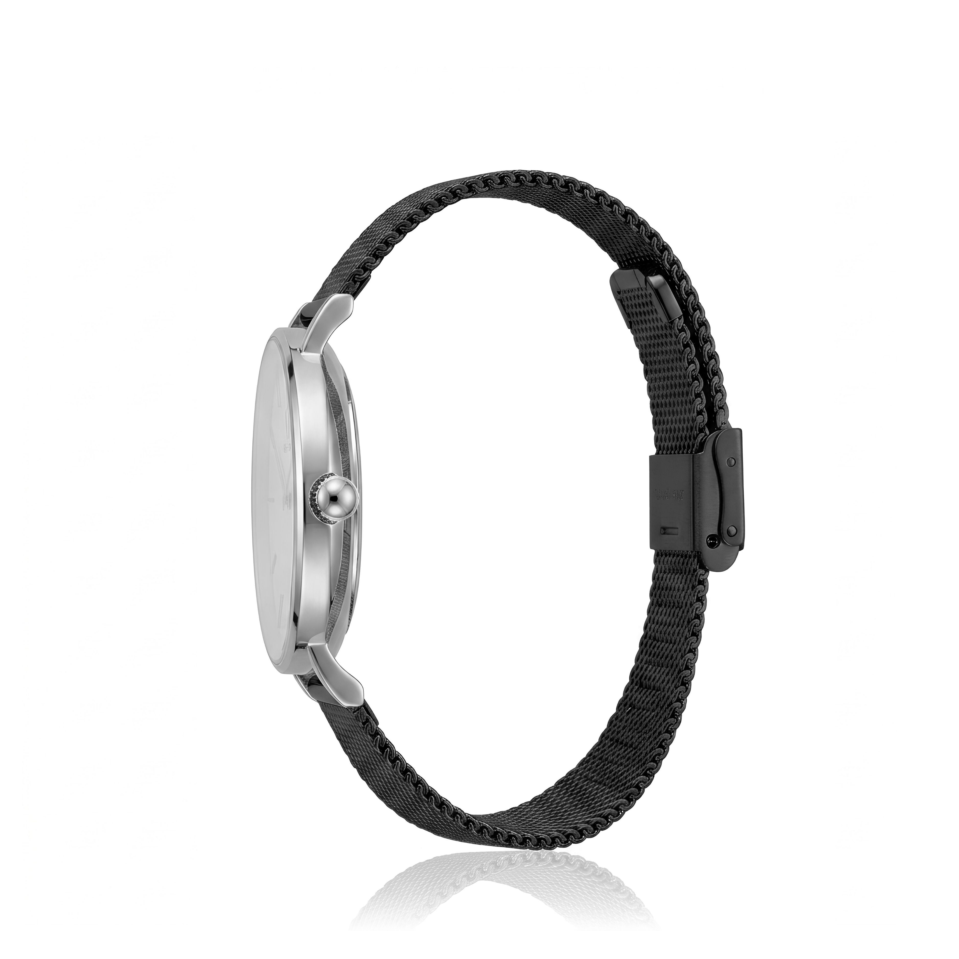 Relógio Monalisa Black Silver 32mm