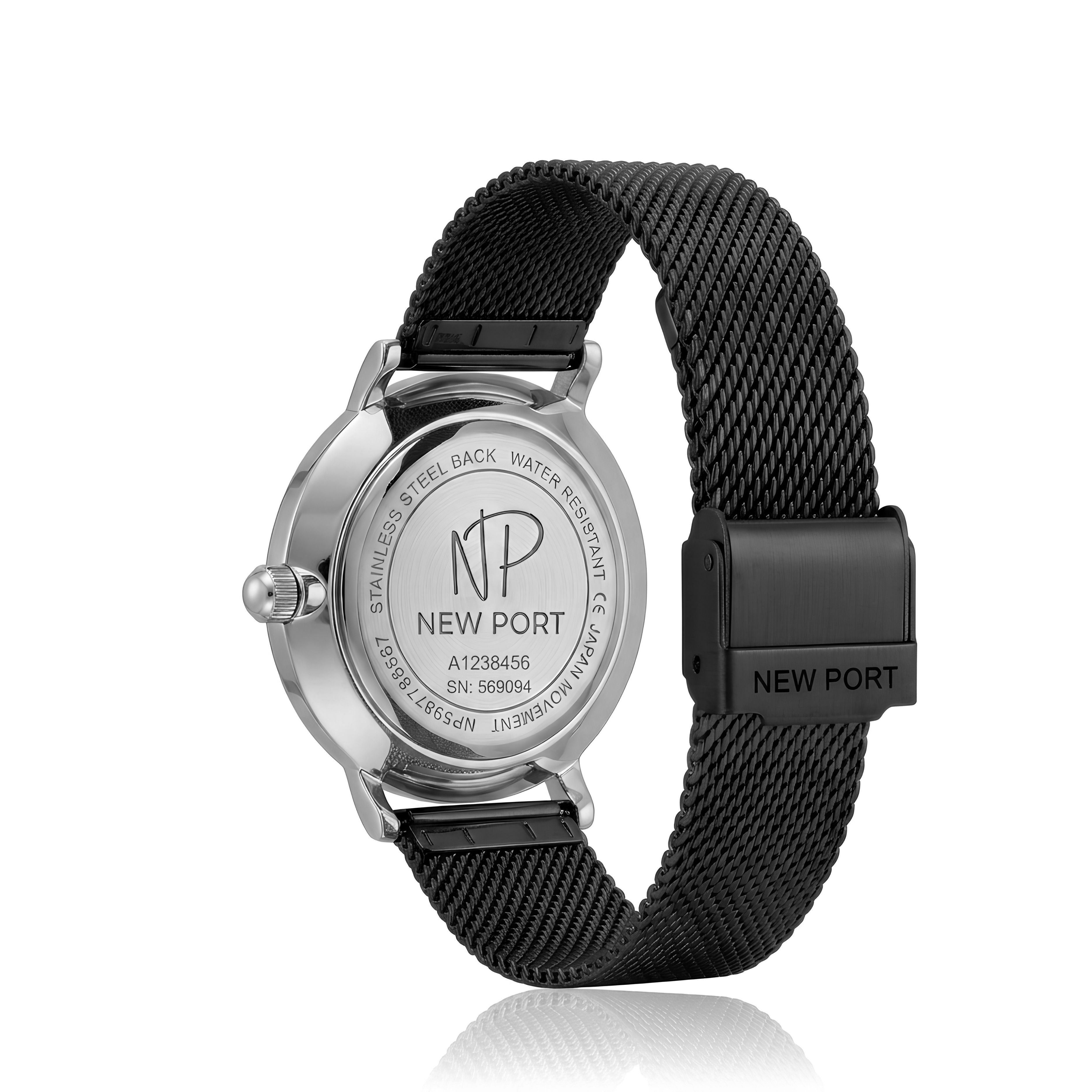 Relógio Monalisa Black Silver 32mm