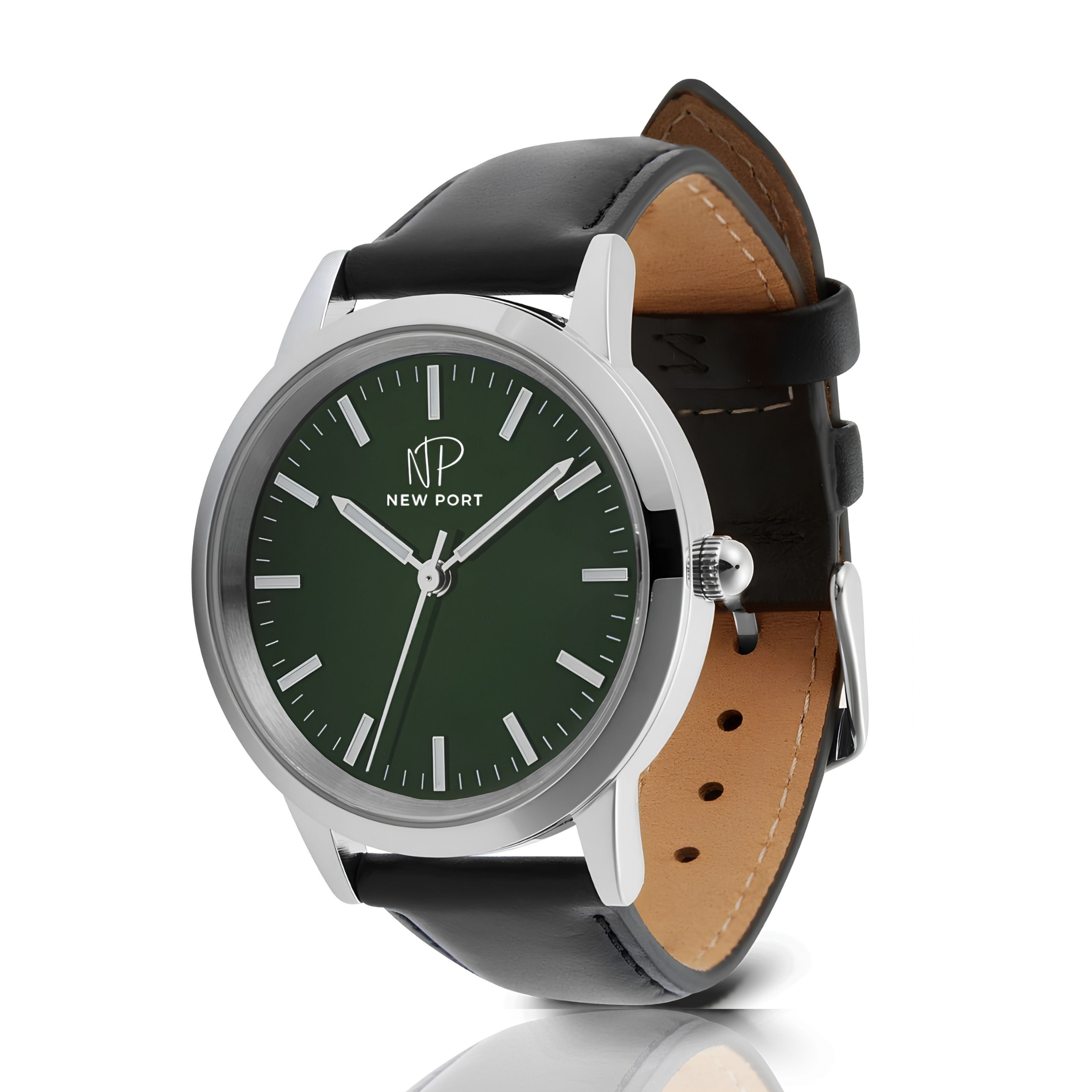 Relógio Magnus Black Silver Green 40mm