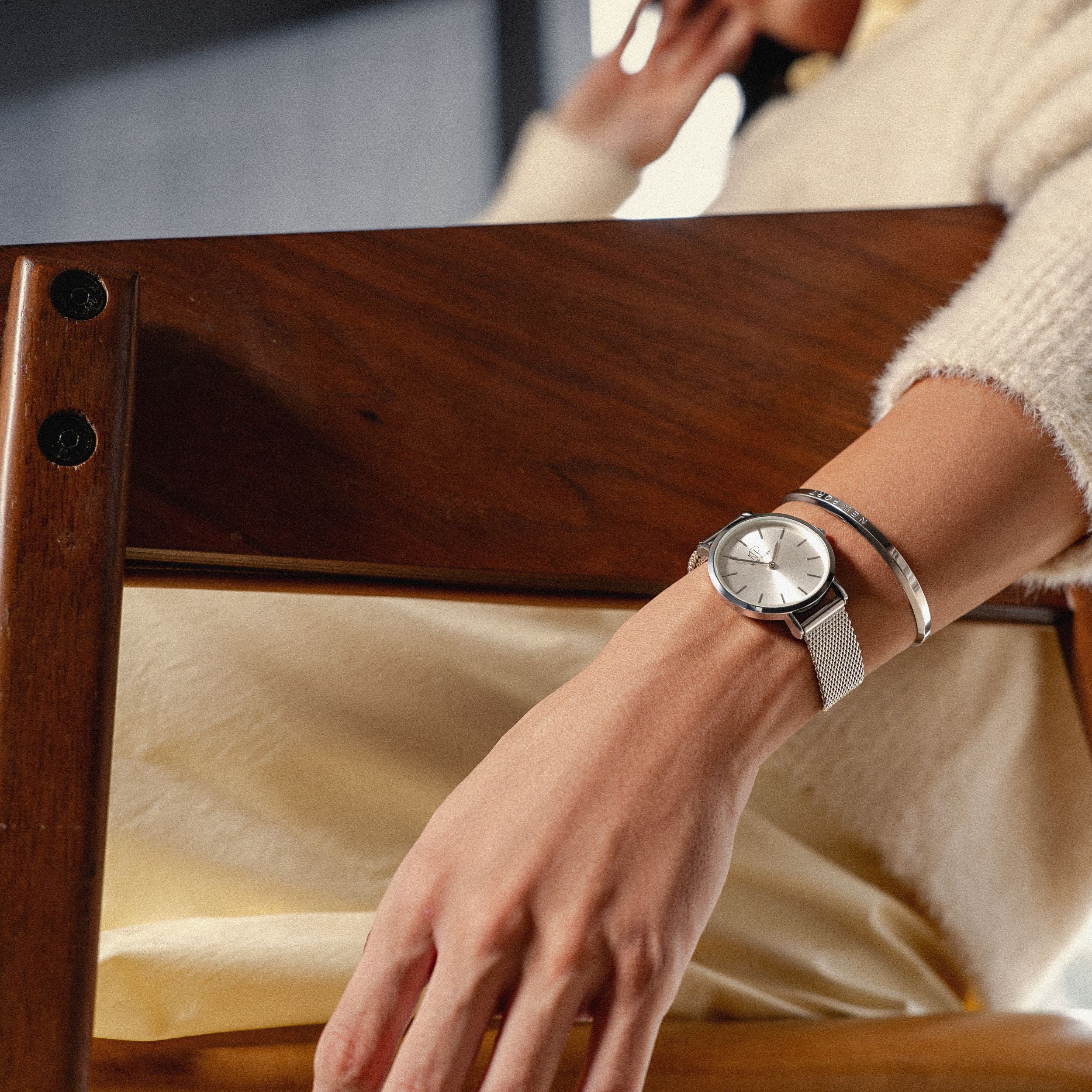 Relógio Perpétua Full Silver 32mm
