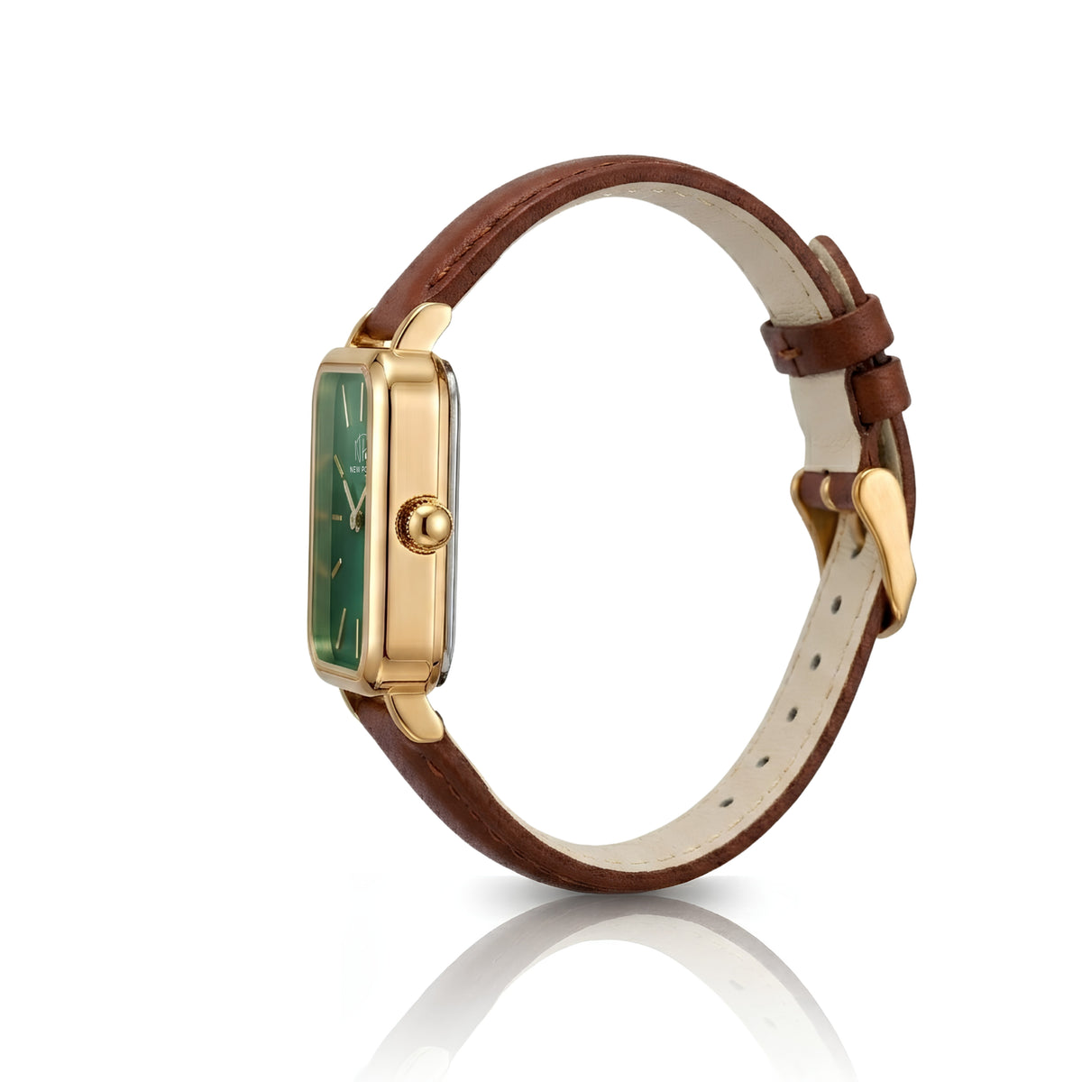 Relógio Piermont Brown Gold Green