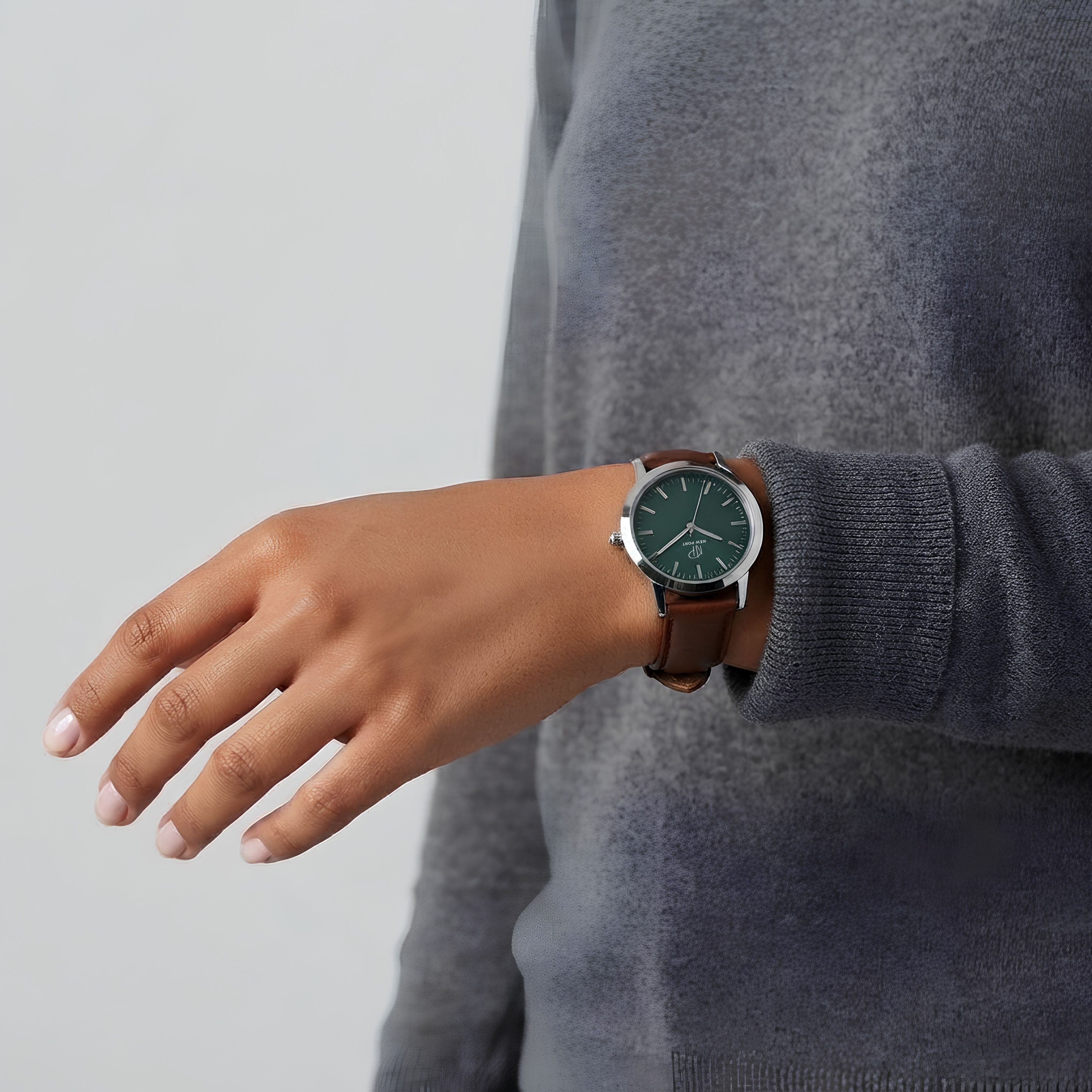 Relógio Magnus Brown Silver Green 40mm