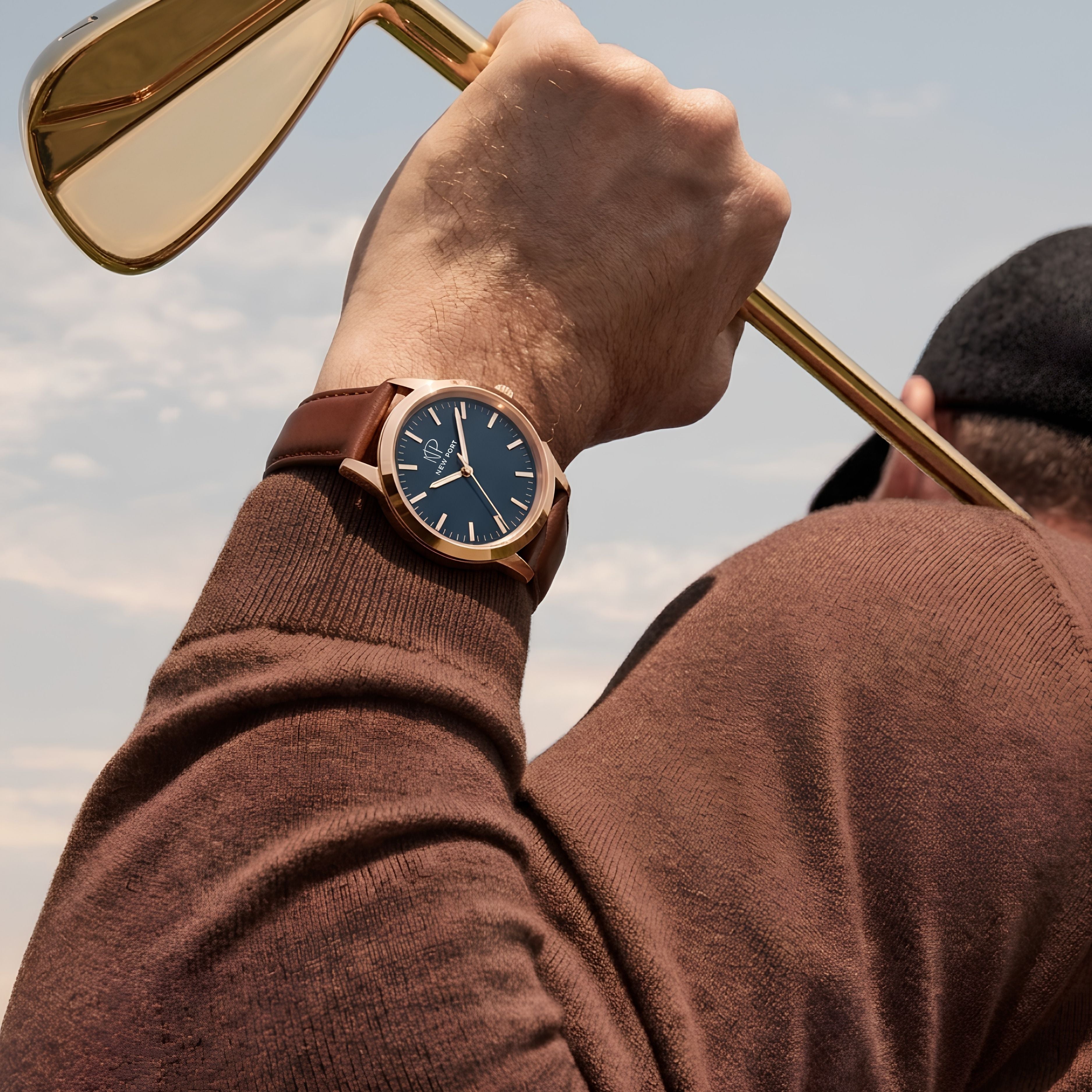 Relógio Magnus Brown Rosê Blue 40mm