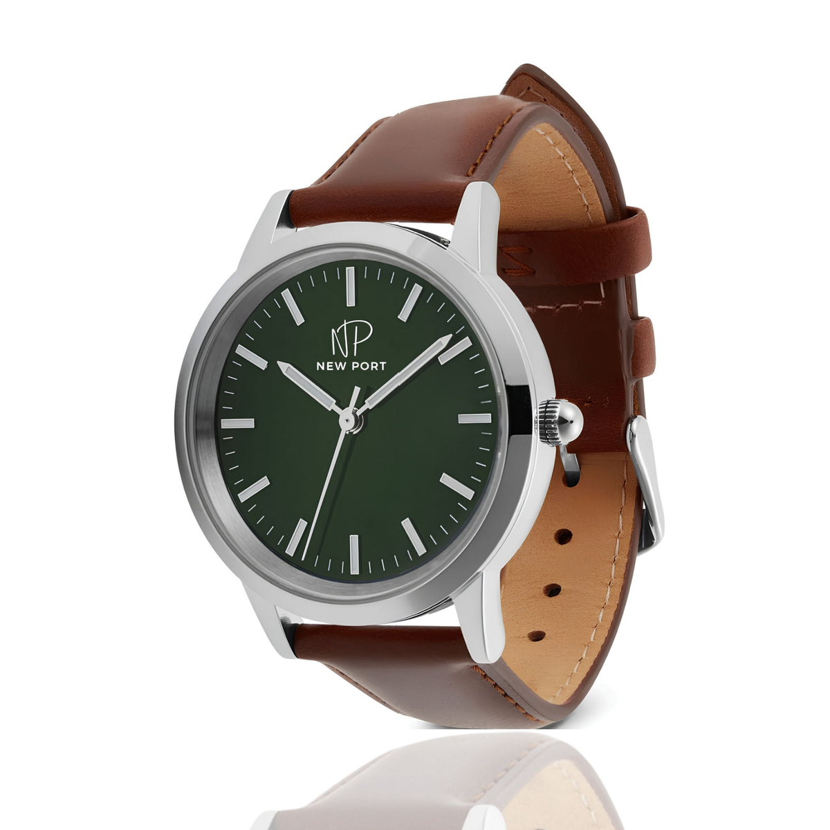 Relógio Magnus Brown Silver Green 40mm