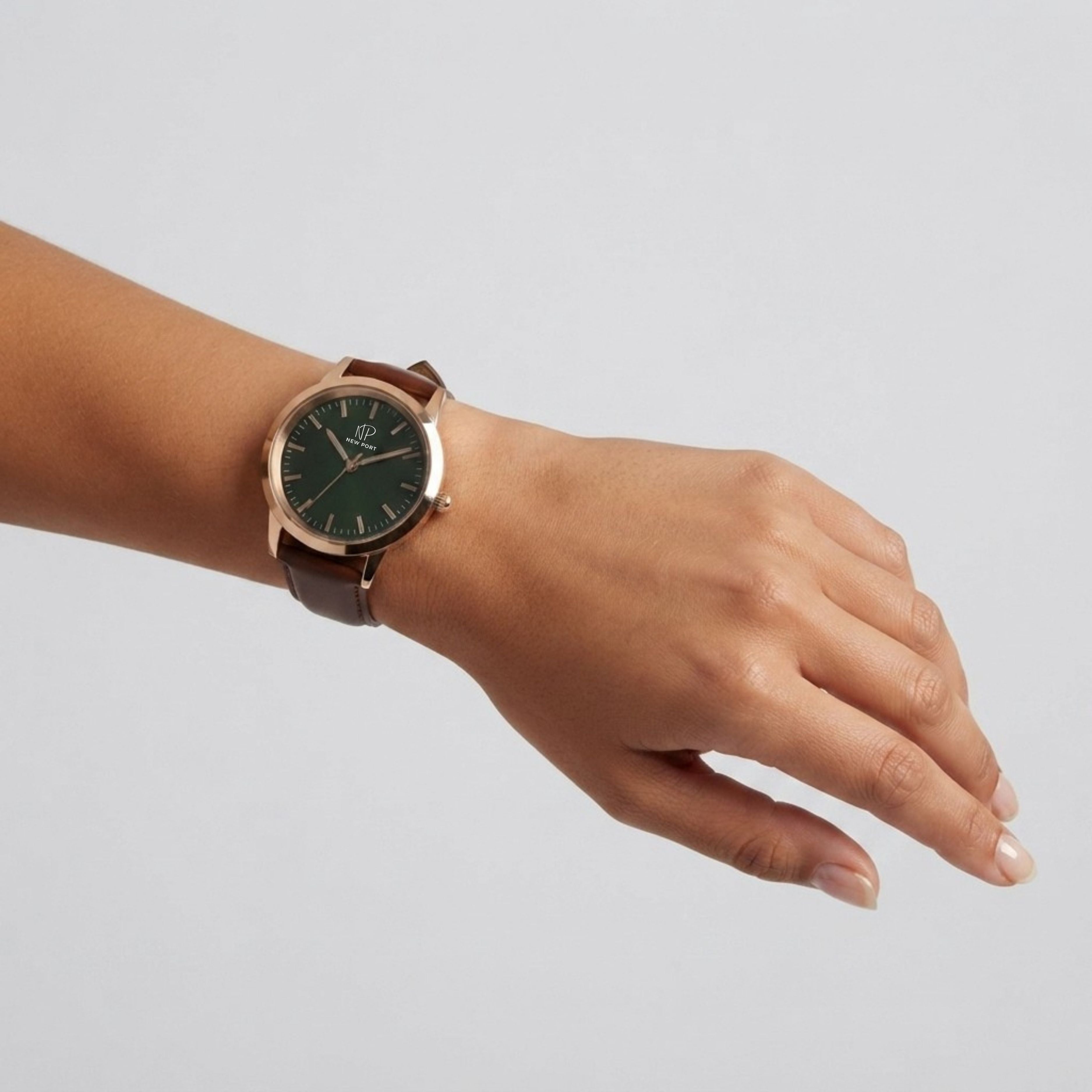 Relógio Magnus Brown Rosê Green 40mm