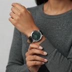 Relógio Magnus Black Silver Green 40mm