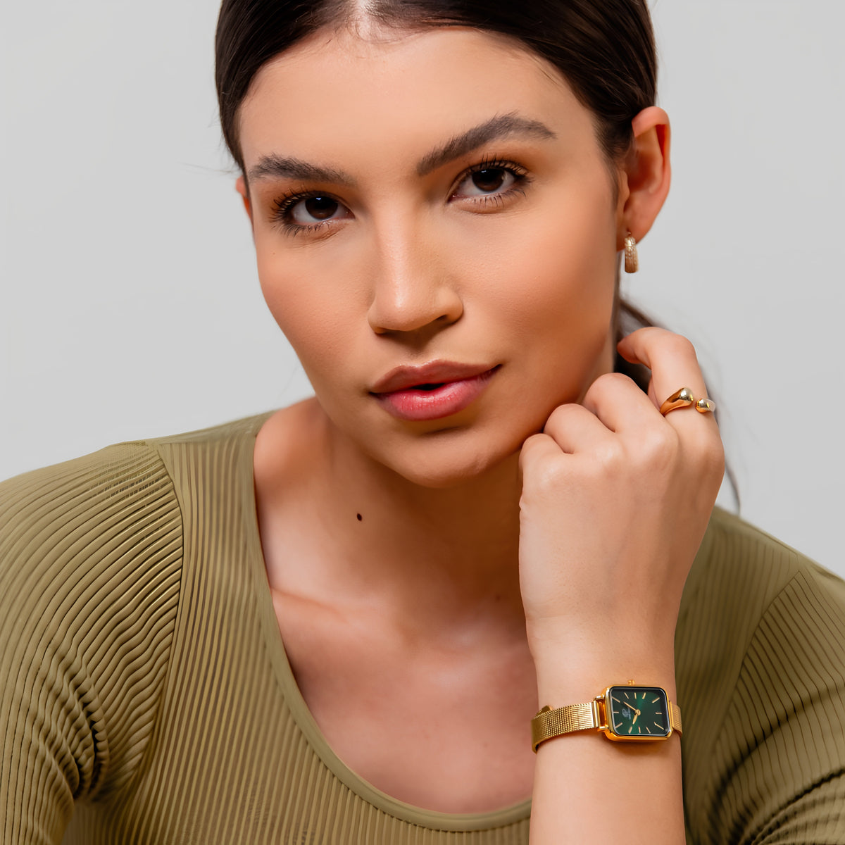 Relógio Vermont Gold Green