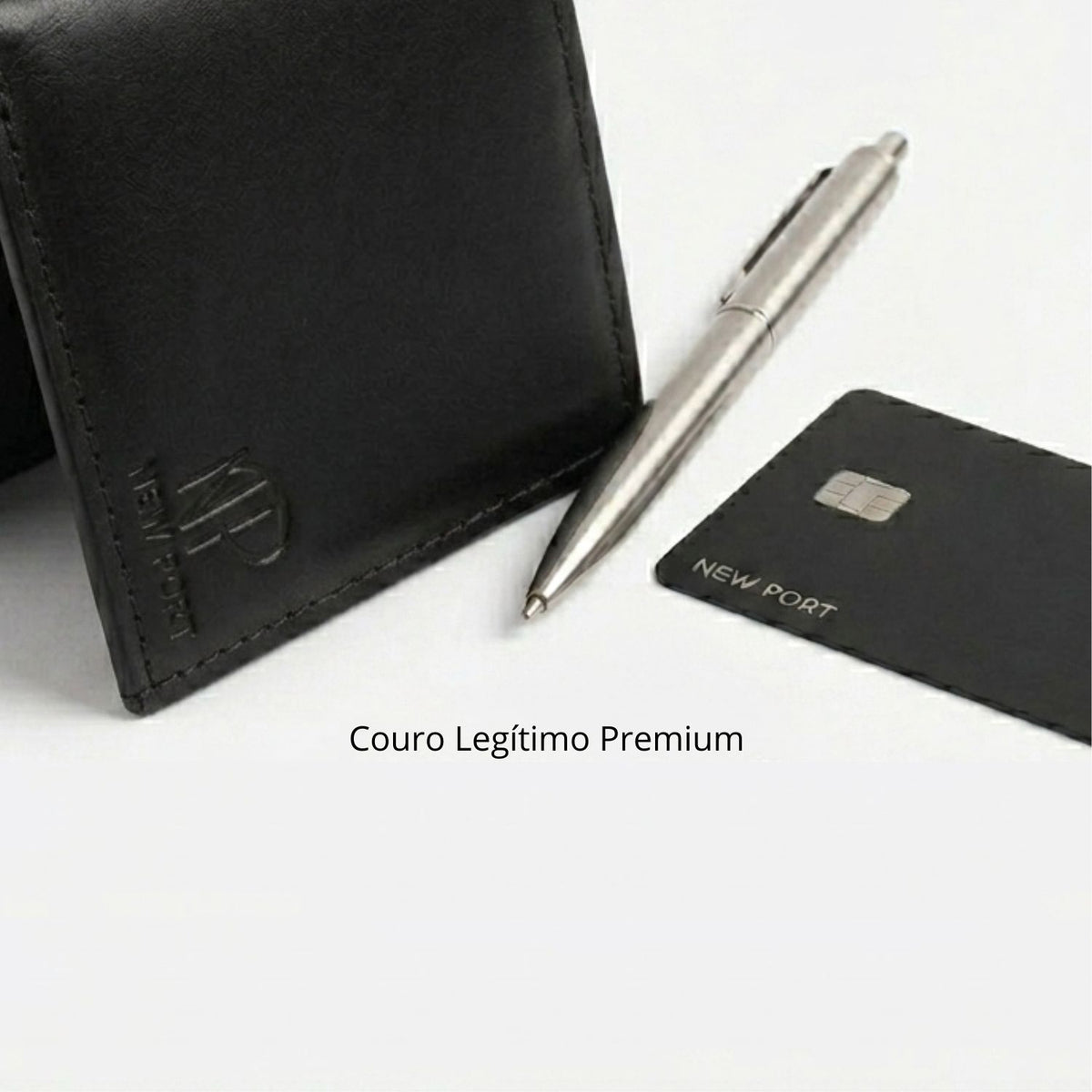 Carteira Columbia Couro Preto