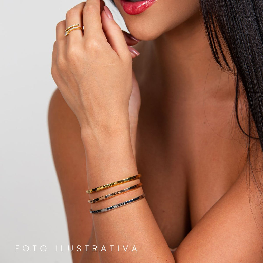 Bracelete Feminino Ajustável Rose Gold