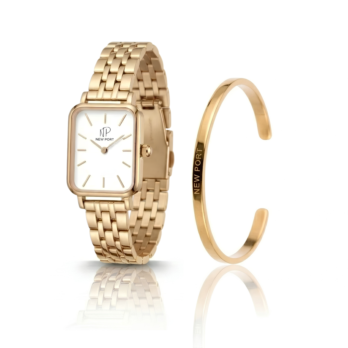 Kit Relógio Venezia Gold com Bracelete