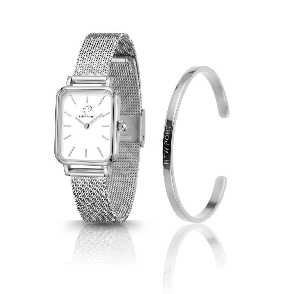 Kit Relógio Vermont Silver com Bracelete